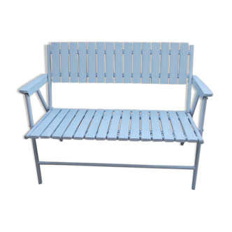 Vintage foldable bench from the 1950s/60s wood and metal