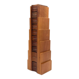 Wooden drawers jewelry box, Italy 1970s