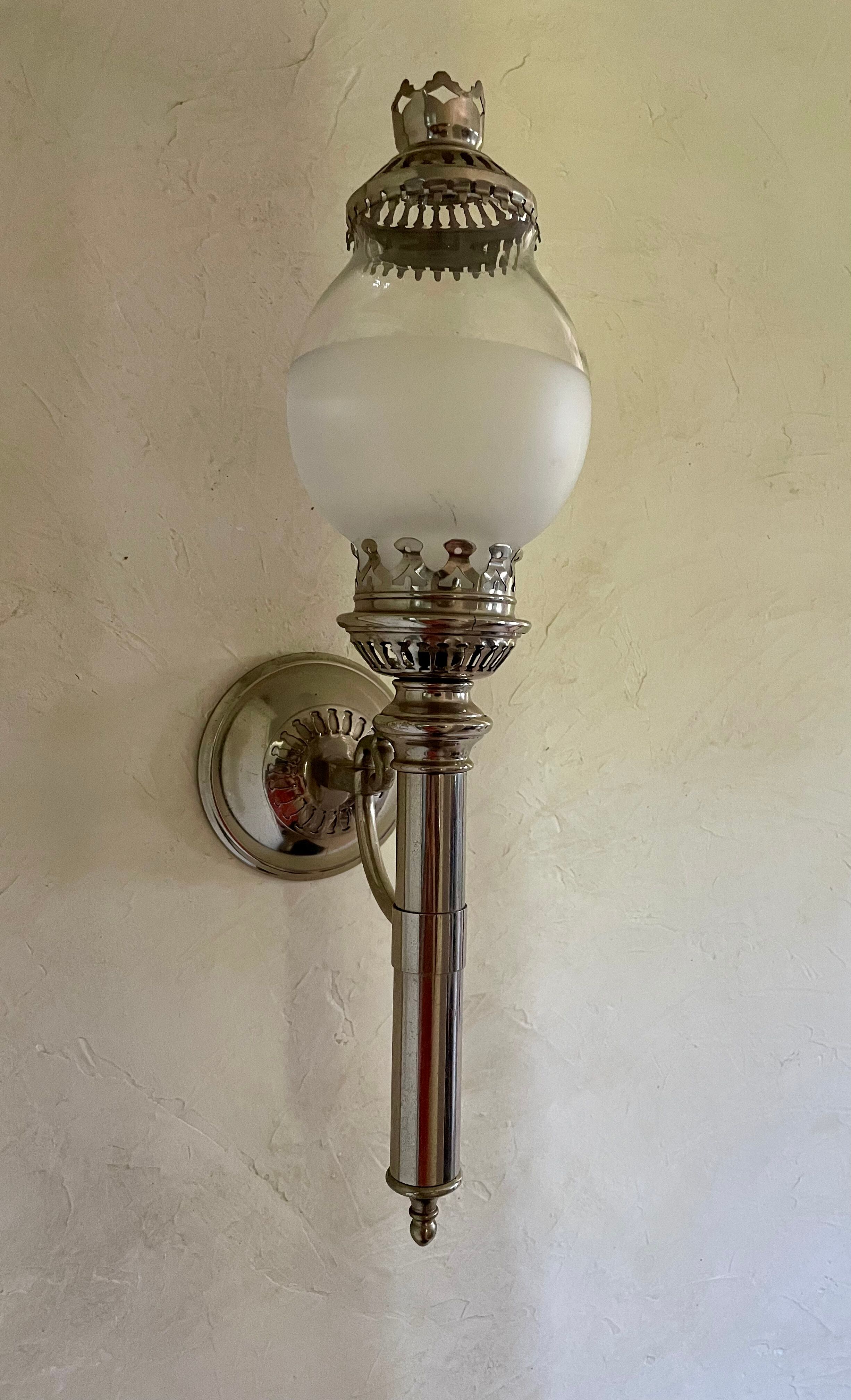 Old pair of torch sconces