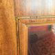 Vitrine d’angle ancienne Napoléon III en marqueterie et marbre - XIXe