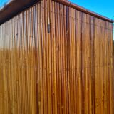 Rattan marquetry cabinet