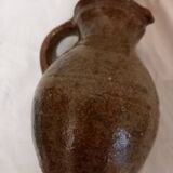 Handcrafted pyrite stoneware pitcher