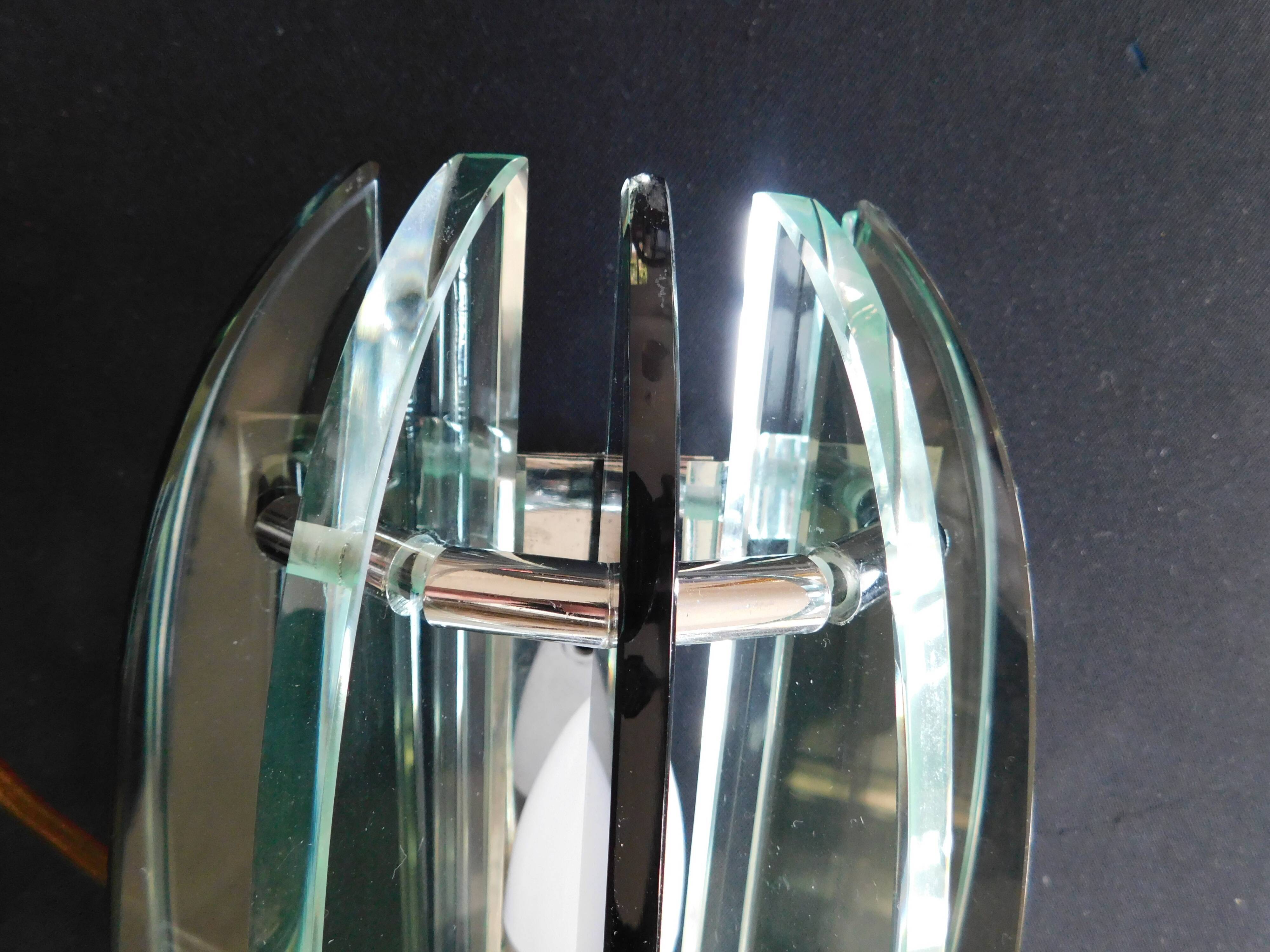 4 vintage italian design veca wall lamps