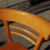 Series of 3 chairs bistrot bauhmann - vintage