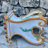 Italian ceramic garden stool