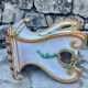 Italian ceramic garden stool