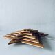 Luminous wooden wall star