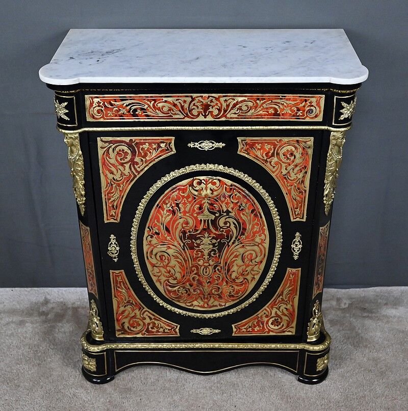 Boulle marquetry side table, Napoleon III period – mid 19th century