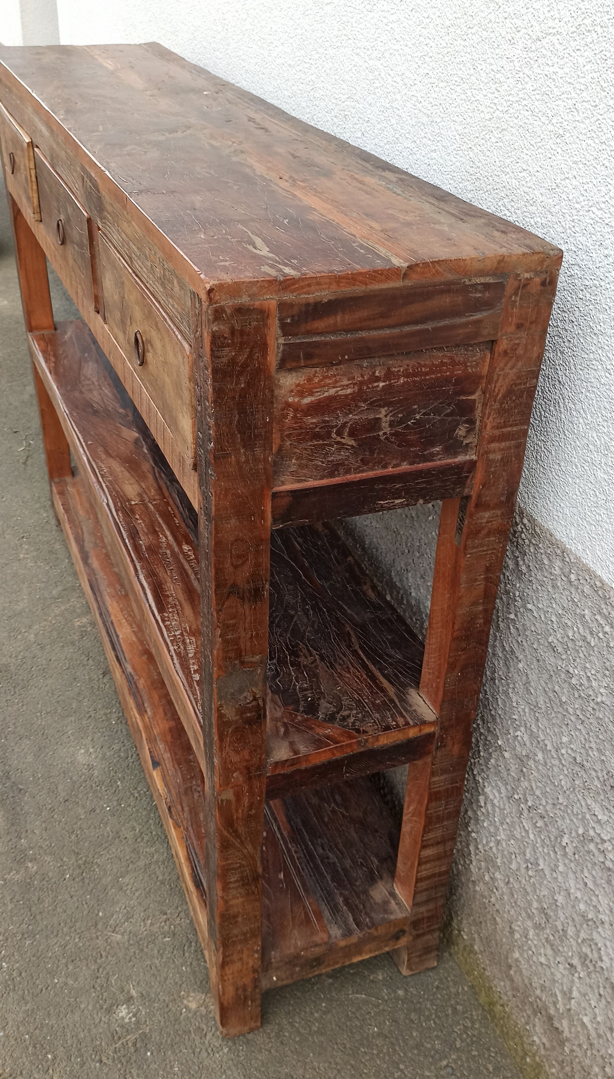 Antique wooden console