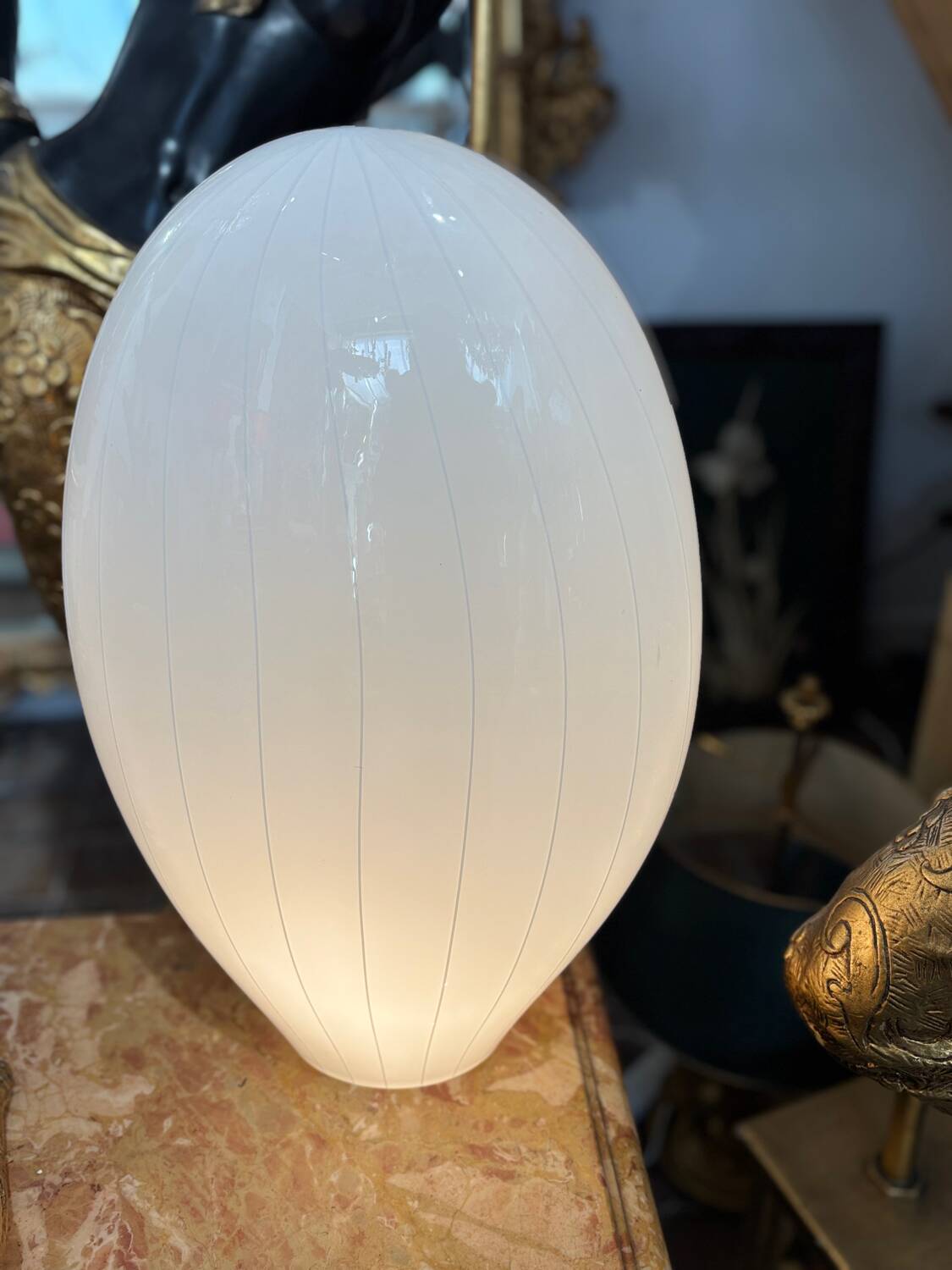 Superbe lampe à poser en verre de Murano.  Design Lino Tagliapietra po