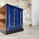 Commercial bank weathered wood panel.