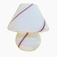 Lampe de chevet champignon en verre de murano