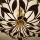 Large Vintage Floral Pendant Light , 1950s