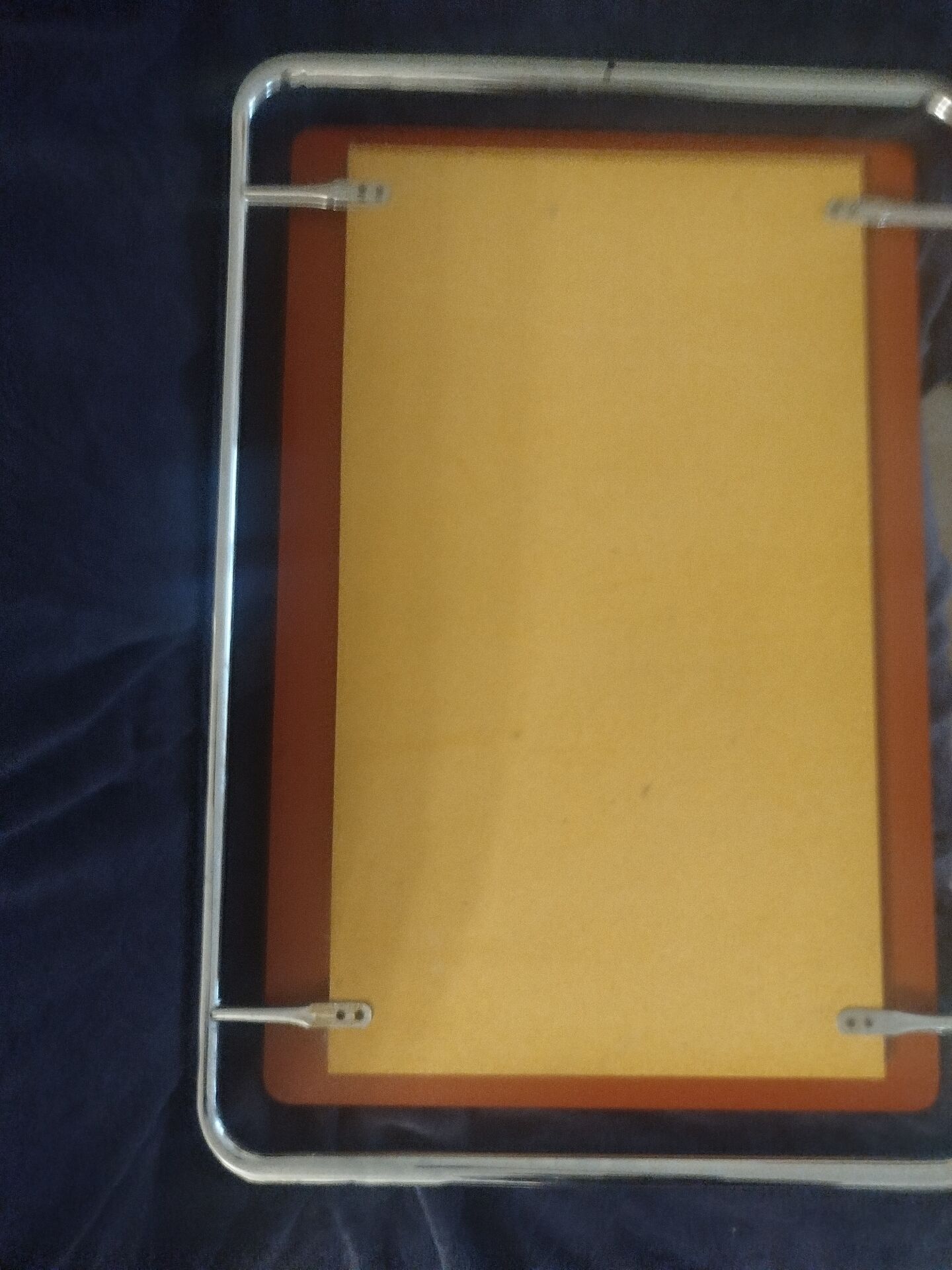 Italian space age wall mirror from the 60s/70s – tubular chrome –