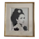 Signed photograph of Elizabeth Taylor, framed silver print 32x37 cm.