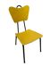 Yellow Jacques HITIER chair, vintage 50s
