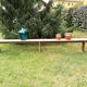 Large model oak farmhouse bench