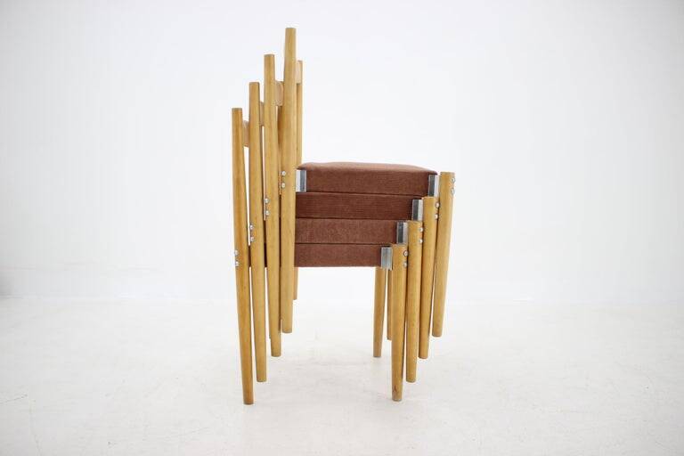 Set of Four Design Dining Chairs by Miroslav Navratil, 1970s