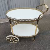 Vintage ivory and brass service