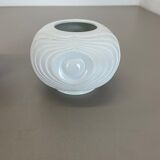 Set of 2 original porcelain op art vase made by royal bavaria kpm germany, 1970s