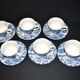 Series of 6 cups and saucers