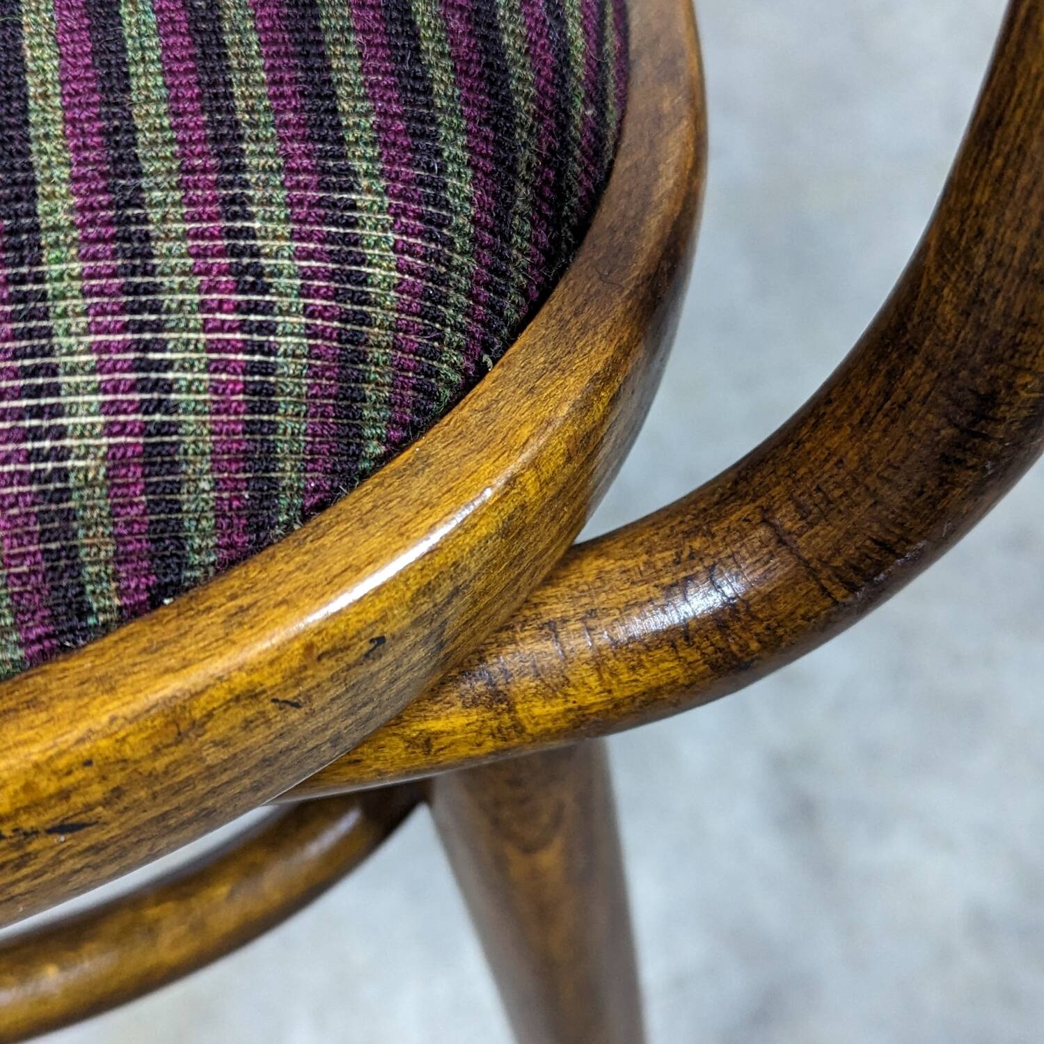 Rare fauteuil en bois courbé de radomír hofman pour ton, 1967
