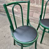 Set of 4 Chairs restaurant café wood curved bistro