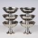 Set of 6 Alfra Alessi ice cream cups in 10/18 stainless steel