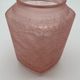 Pink vintage cotton pot in cracked glass paste Marcel Franck