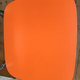Lot of 4 vintage chairs in orange formica