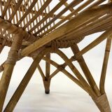 Rattan armchair by Rohe Noordwolde, 1960