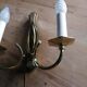 Vintage Empire style gold-plated brass wall sconce