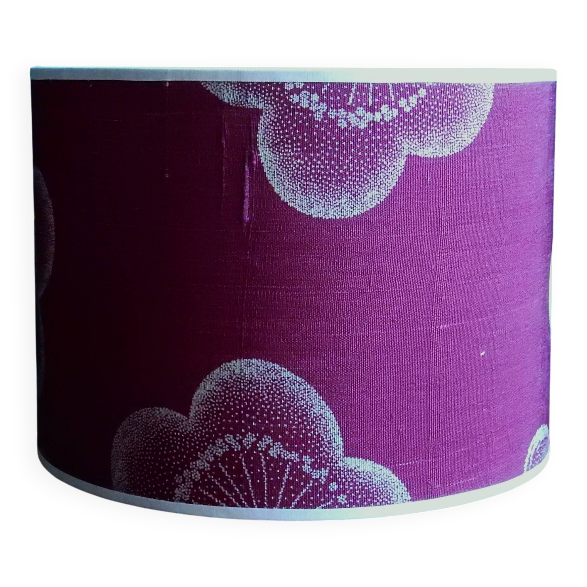 Vintage kimono silk lampshade