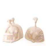 Bust pink woman, ceramiche chiminazzo, 1970
