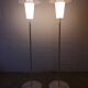 Pair of mid-century modern Luxus floor lamps, Sweden, 1970s.