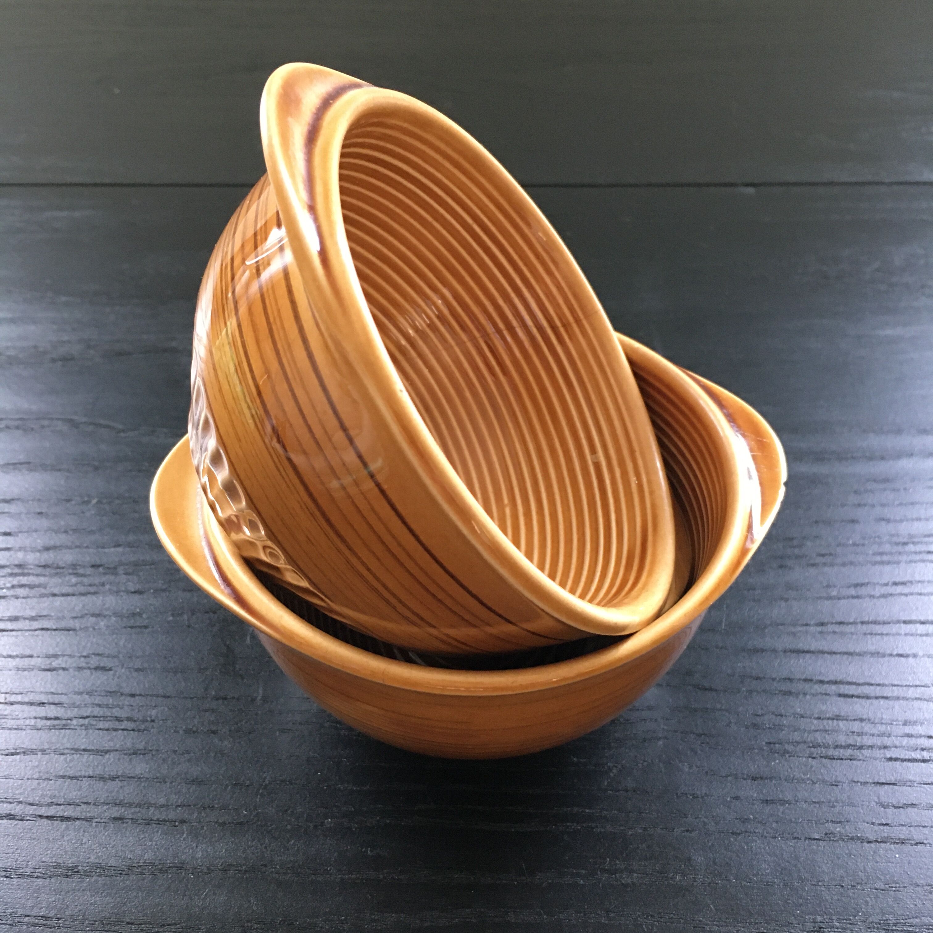 Lot 2 bowls yellow Provencal