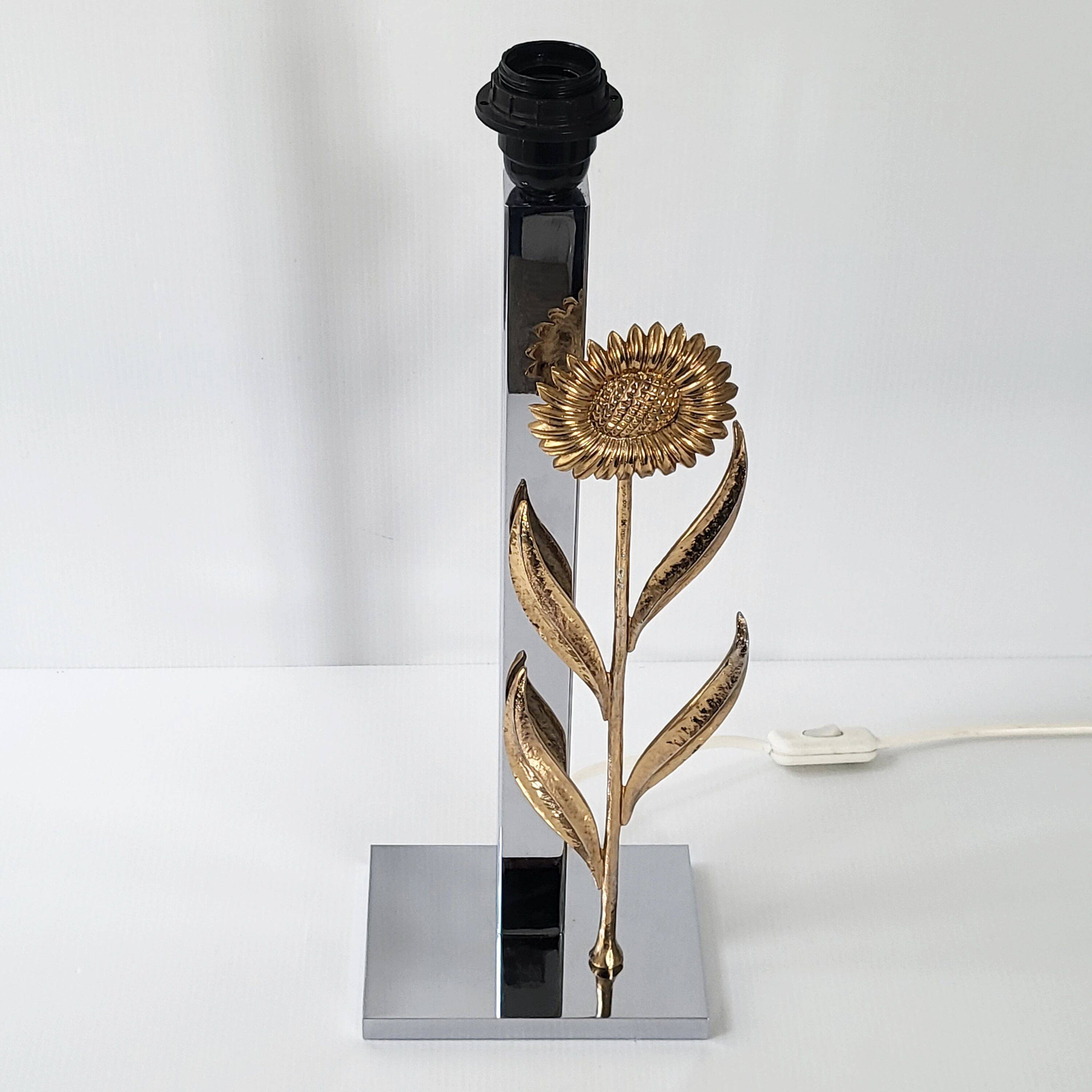 Vintage sunflower lamp 1970