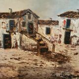 Landscape painting signed