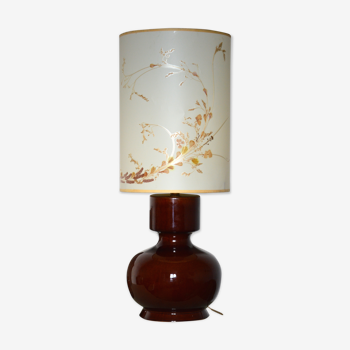 Ceramic lamp and dried flowers