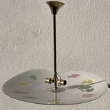 Glass pendant light 1970 Space age