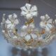Lustre fleurs trois feux