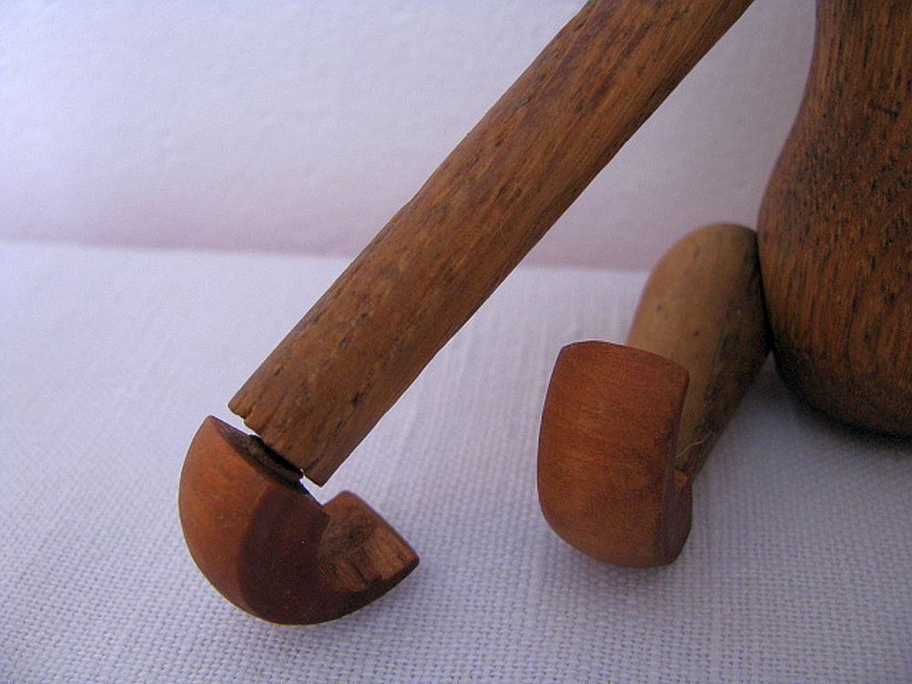 Teak monkey figurine Denmark 1970. no 1