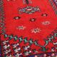 Red Vintage Moroccan Rug 167 x 190 cm - Berber Wool Rug - Handmade Rug Boho