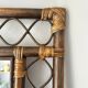 Miroir rotin 70's