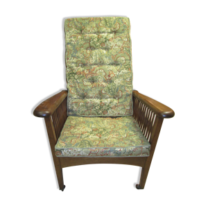 Fauteuil à mécanisme en acajou