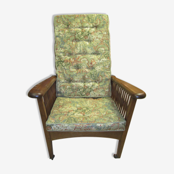 Mahogany mechanism chair called morris armchair