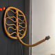 Pair of rattan wall lights