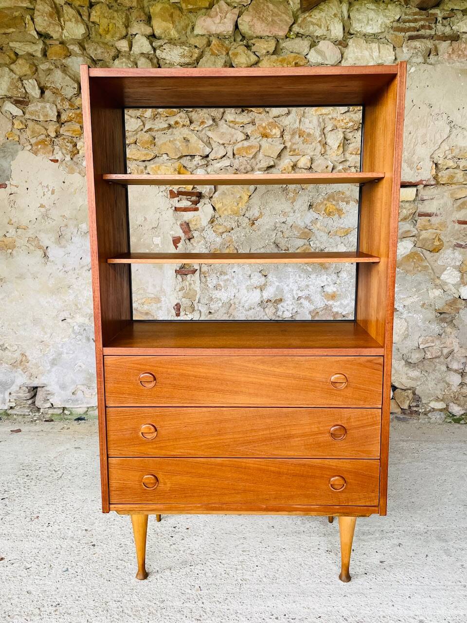 Vintage teak wall unit, circa 1960's