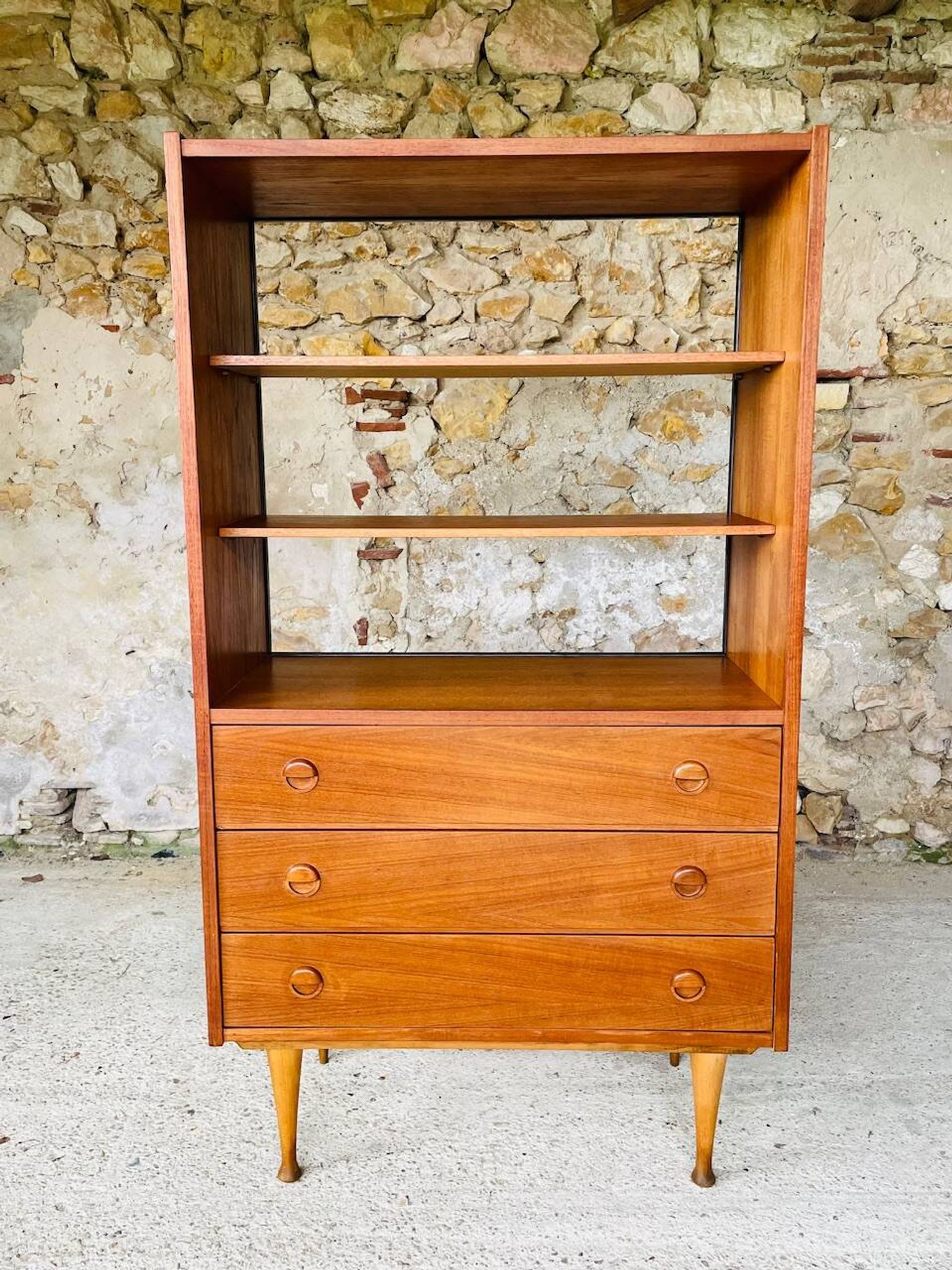 Vintage teak wall unit, circa 1960's