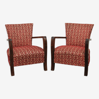 Pair of art-deco armchairs